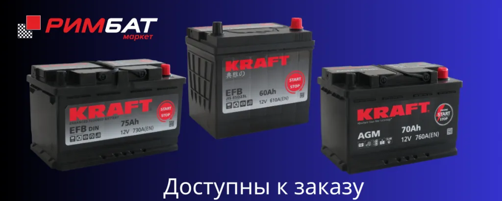 Склад РИМБАТ с аккумуляторами KRAFT производства LEOCH