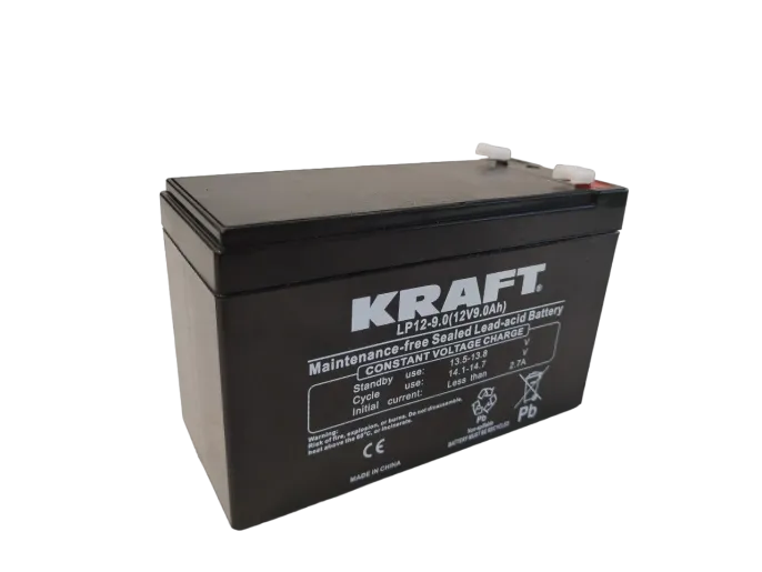 Аккумулятор KRAFT 12V-9Ah F1 (151*65*94)