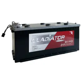 GLADIATOR Energy 220 (4) рус -/+ (1390A, 516*223*223) клемма болт c бортом (МАЗ).