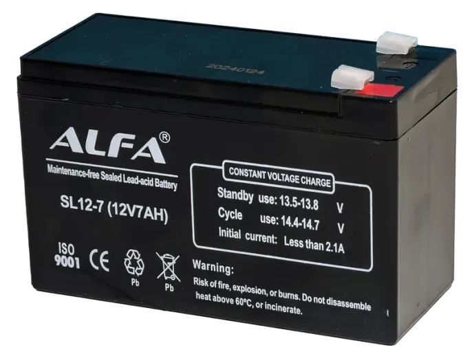 Аккумулятор ALFA 12V-7Ah F1 (151*65*95)