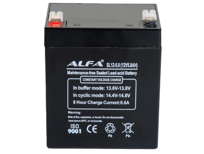 Аккумулятор ALFA 12V-5Ah F2 (90*70*100)
