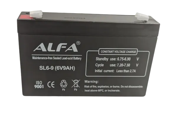 Аккумулятор ALFA 6V-9Ah F1 (151*34*95)